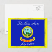 Idaho Flag Briefkaart (Voorkant / Achterkant)
