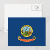 Idaho Flag Briefkaart (Voorkant / Achterkant)