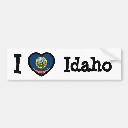 Idaho Flag Bumpersticker (Voorkant)