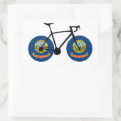 Idaho Flag Cycling Rechthoekige Sticker (Tas)