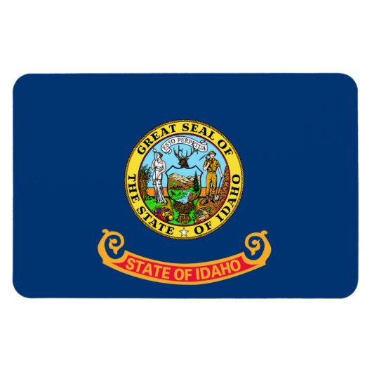 Idaho Flag, de Gem-staat, Amerikaanse staten Magneet (Horizontaal)
