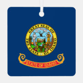 Idaho Flag, de Gem-staat, Amerikaanse staten Metalen Ornament (Achterkant)