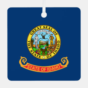 Idaho Flag, de Gem-staat, Amerikaanse staten Metalen Ornament