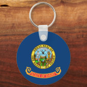 Idaho Flag, de Gem-staat, Amerikaanse staten Sleutelhanger (Voorkant)