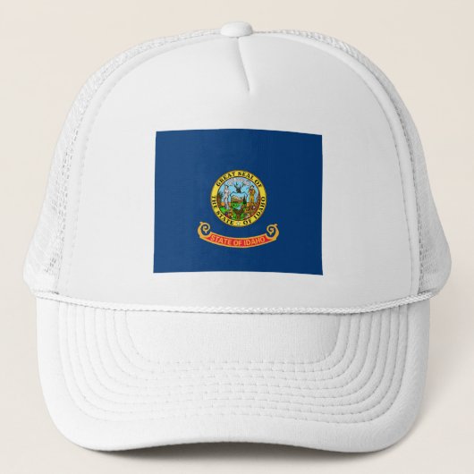 Idaho Flag, de Gem-staat, Amerikaanse staten Trucker Pet (Voorkant)