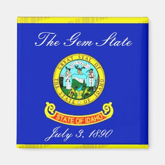 Idaho Flag Magnet (Voorkant)