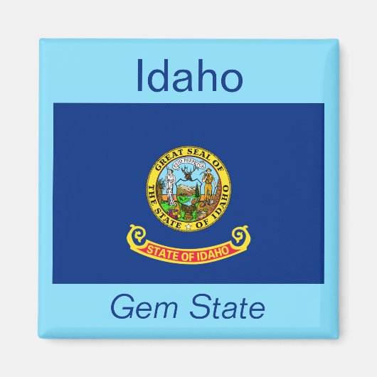 Idaho Flag Magnet (Voorkant)
