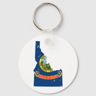 Idaho Flag Map Sleutelhanger