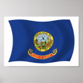 Idaho Flag Poster Print (Voorkant)