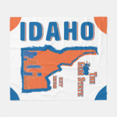 Idaho Fleece Blanket Deken (Voorkant (Horizontaal))
