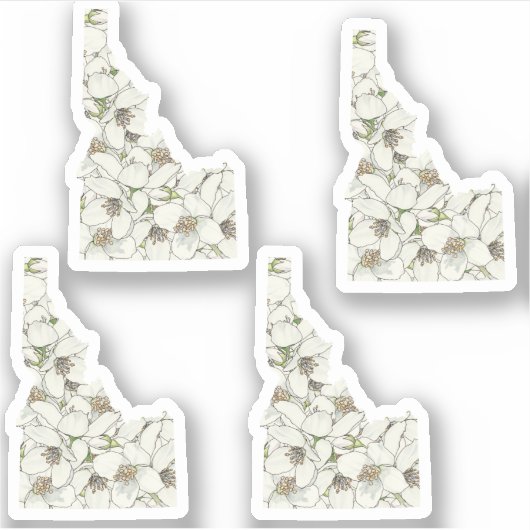 Idaho Flower Sticker (Voorkant)