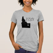 Idaho Geboren en getogen State T-shirt (Voorkant)