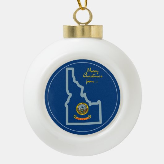 Idaho - "Gem State Greetings" Ornament (Voorkant)
