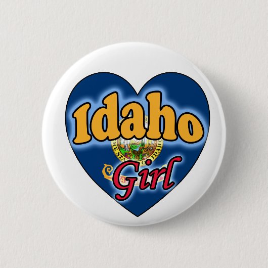 Idaho Girl Ronde Button 5,7 Cm (Voorkant)