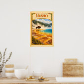 Idaho Grand Prismatic Spring Vintage Poster (Keuken)