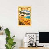 Idaho Grand Prismatic Spring Vintage Poster (Thuiskantoor)