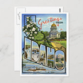 Idaho Greetings uit de VS Briefkaart (Voorkant / Achterkant)