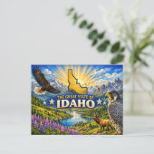 Idaho Groet Ansichtkaart Briefkaart (Staand voorkant)