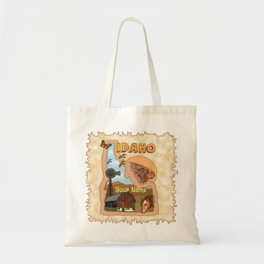 Idaho grote boodschappentas tote bag (Voorkant)