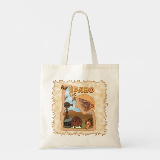 idaho grote canvas tas (Achterkant)