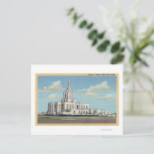Idaho Herfsten, ID - Mormon Temple Uitzicht Briefkaart (Staand voorkant)