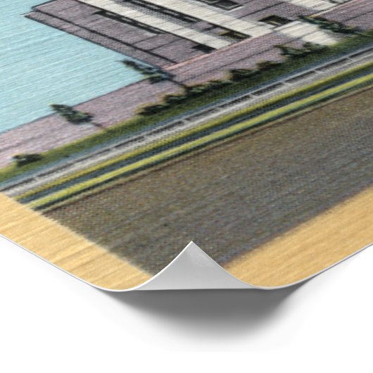 Idaho Herfsten, ID - Mormon Temple Uitzicht Poster (Hoek)