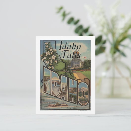 Idaho-Herfsten, Idaho - Grote Letter-scènes Briefkaart (Staand voorkant)