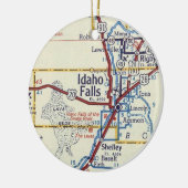 Idaho Herfsten  kaart Keramisch Ornament (Links)