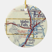 Idaho Herfsten  kaart Keramisch Ornament (Achterkant)