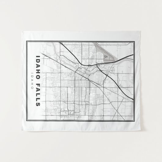 Idaho Herfsten Map Wandkleed (Voorkant (horizontaal))