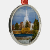 Idaho Herfsten Temple Metalen Ornament (Rechts)