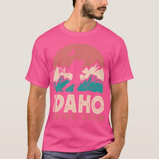 Idaho Hiking Crew Hiker Enthusiast National Parks T-shirt (Voorkant)
