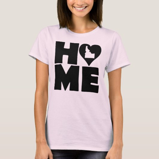 Idaho Home Heart State Tees T-Shirt (Voorkant)