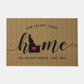 Idaho Home State Personalized Deurmat (Voorkant)