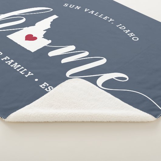 Idaho Home State Personalized Sherpa Deken (3/4)