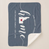 Idaho Home State Personalized Sherpa Deken (Voorkant)