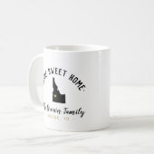 Idaho Home Sweet Home Familie Monogram Mok (Voorkant links)