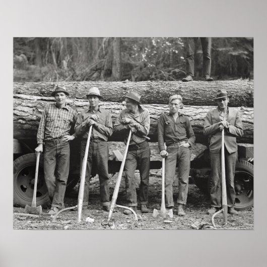 Idaho Houthakkers, 1939. Oude foto Poster (Voorkant)