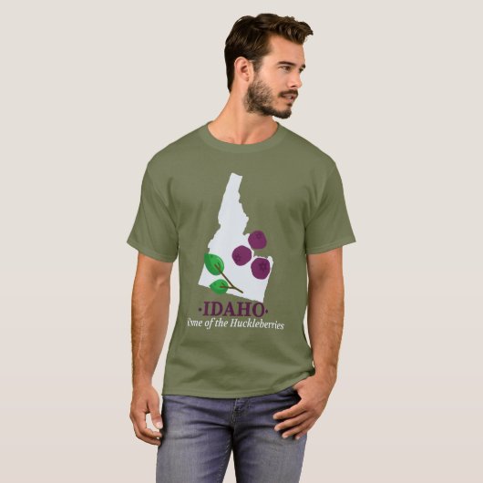 Idaho Huckleberries T-shirt (Voorkant volledig)