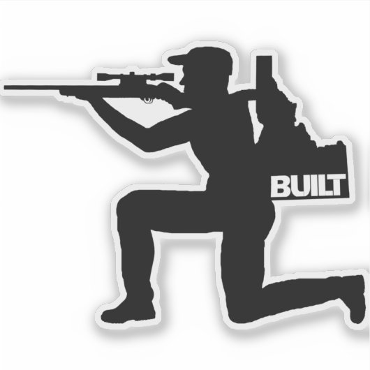 Idaho Hunter Vinyl Decal Sticker (Voorkant)