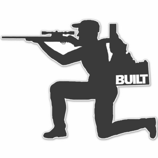 Idaho Hunter Vinyl Decal Sticker (Voorkant)