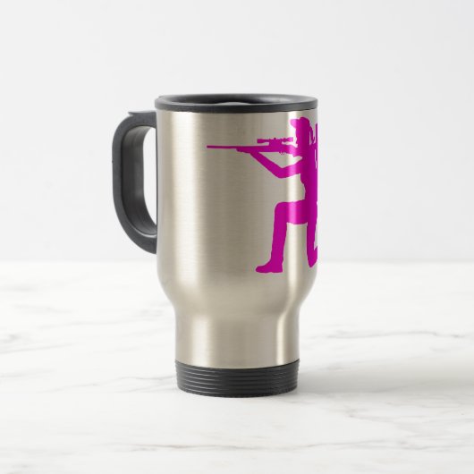 Idaho Huntress Travel Mug Reisbeker (Voorkant links)