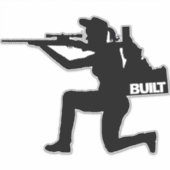 Idaho Huntress Vinyl Decal Sticker (Voorkant)