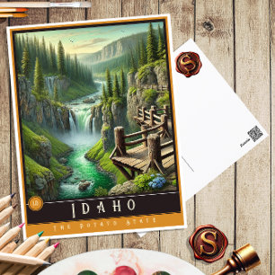 Idaho   hyperrealistisch Briefkaart