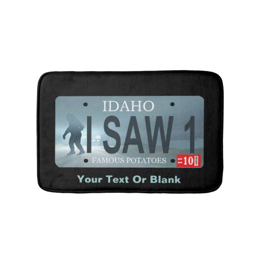 Idaho "I Saw 1" Sasquatch License Bord Badmat (Voorkant)