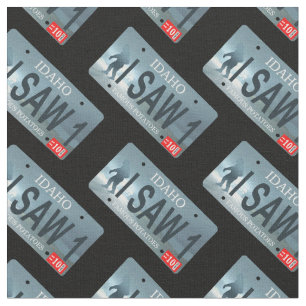 Idaho "I Saw 1" Sasquatch License Bord Stof