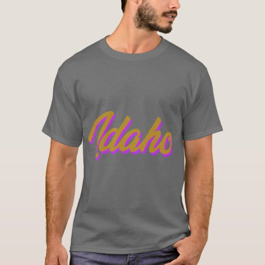Idaho ID Amerikaanse staat trots liefde 6 T-shirt (Voorkant)
