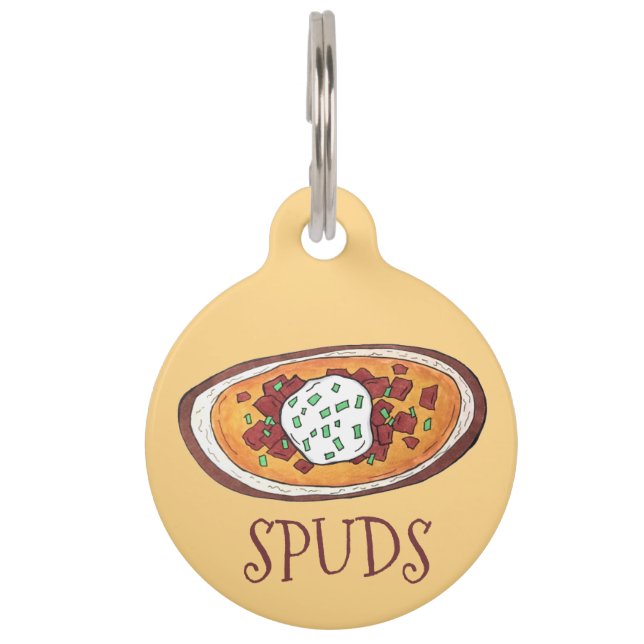 Idaho ID Bked Potato Skins Aardappelen Huisdierpenning (Voorkant)