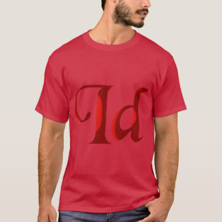 Idaho ID initiële monogramtekst T-shirt
