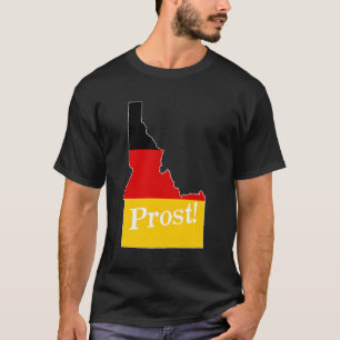 Idaho ID Squad Drink Prost Beer Duitse vlag Okt T-shirt